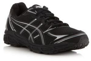 Asics Black mesh lace up trainers