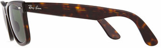 Ray-Ban Classic Wayfarer Sunglasses, Tortoise/Green Lens
