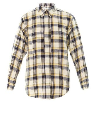 Etoile Isabel Marant Upton flannel check boyfriend shirt