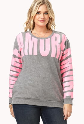Forever 21 Plus Size Statement Amore Sweatshirt