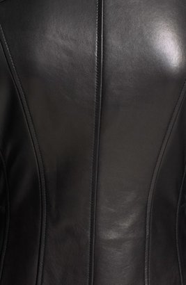 Elie Tahari 'Delphine' Double Zip Leather Moto Jacket