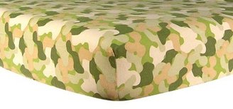 Trend Lab Camo Flannel Fitted Crib Sheet