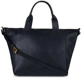 Whistles Jenny zip-top leather tote