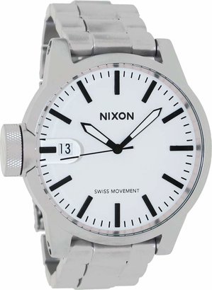 Nixon Men's Chronicle SS A1981166 Silver Stainless-Steel Swiss Quartz Watch with Dial