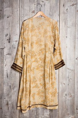 UO 2289 Urban Renewal Vintage Vintage Golden Embroidered Dress
