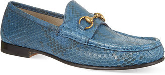 Gucci Roos Python Skin Loafers - for Men