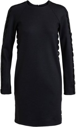 Chloé wool dress with scalloped trim