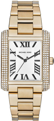 Michael Kors Women's Emery Gold-Tone Stainless Steel Bracelet Watch 40x31mm MK3254