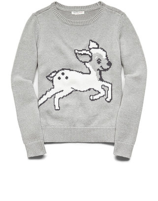 Forever 21 girls Deer Graphic Sweater (Kids)