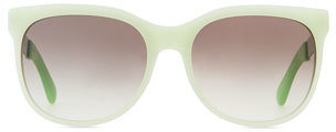 Marc by Marc Jacobs Plastic Round-Bottom Rectangle Sunglasses, Green