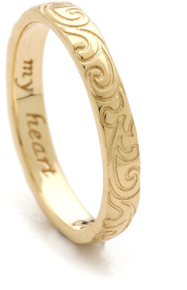 Monica Rich Kosann My Heart Engraved Ring