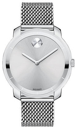Movado BOLD Stainless Steel Watch with Mesh Strap