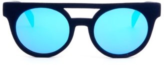 Italia Independent I-V velvet round-frame sunglasses