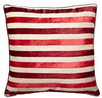 Debenhams Red striped cushion