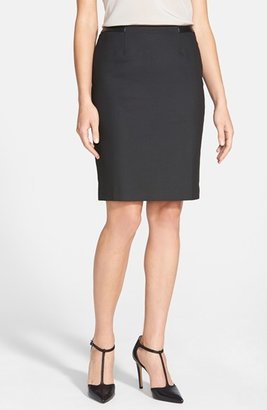 Halogen Textured Suit Skirt (Regular & Petite)