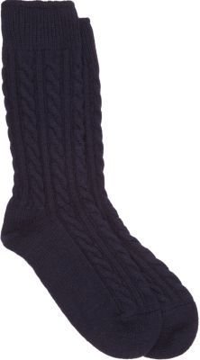 Corgi Cable-Knit Socks