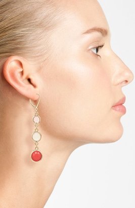 Anne Klein Stone Triple Drop Earrings