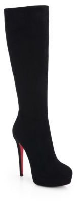 Christian Louboutin Bianca Suede Knee-High Boots