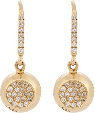 Aurélie Bidermann Fine Multi Diamond & Gold Bell Drop Earrings