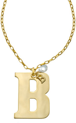 A.V. Max Gold Large and Mini B and Opal Briolette Pendant Necklace