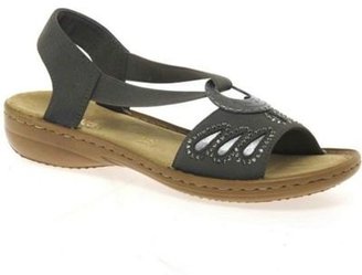 Rieker Grey 'Glitz' Womens Casual Sandals