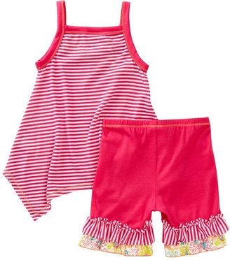 Freckles + Kitty Sleeveless Stripe Button Tunic & Pant Set (Toddler, Little Girls, & Big Girls)
