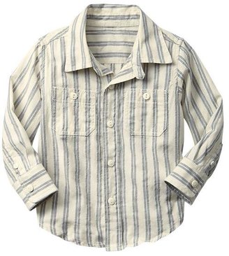 Gap Chambray stripe dobby shirt
