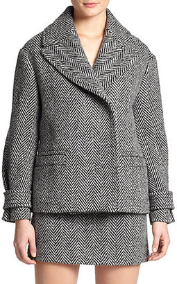 Burberry Wool Herringbone Jacket