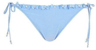 River Island Light blue 3D bow bikini bottoms