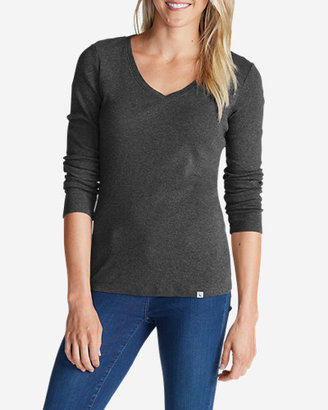Eddie Bauer Women's Favorite Long-Sleeve V-Neck T-Shirt