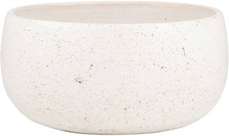 Rogue Ceramic Tub Plant Bowl, Can White