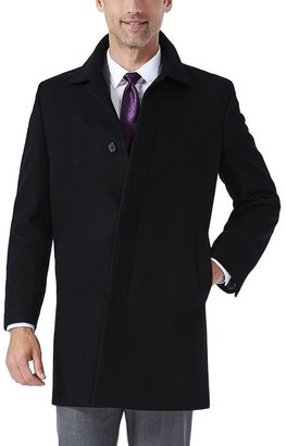 Haggar Men's Modern-Fit Melton Wool-Blend Coat