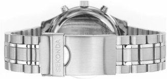 Sekonda Men's Dual Time Stainless Steel Bracelet Watch