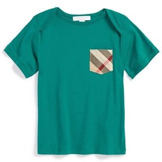 Burberry Check Print Chest Pocket T-Shirt (Baby Boys)