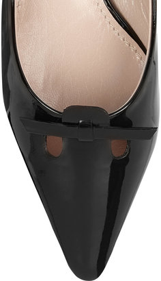 Marc Jacobs Patent-leather point-toe flats