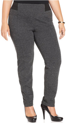 Style&Co. Plus Size Flecked Pull-On Pants