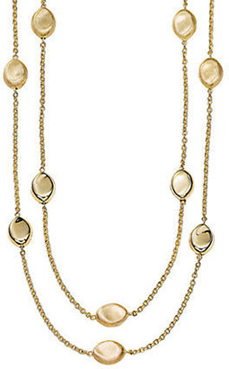 Lord & Taylor 14 Kt. Yellow Gold Station Necklace