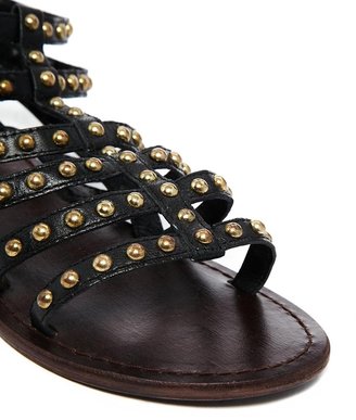 ASOS FOR KEEPS Leather Gladiator Flat Sandals