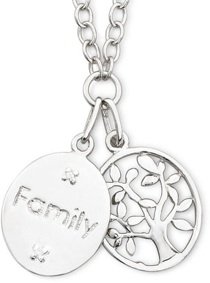 Precious Moments Sterling Silver Family Pendant Necklace