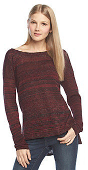 DKNY Marled Shine High-Low Pullover