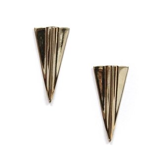 K/LLER Collection Ghost Peak Earrings - Matte Brass