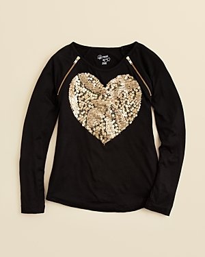 Flowers by Zoe Girls' Sequin Heart Shirt - Sizes 2T-4T