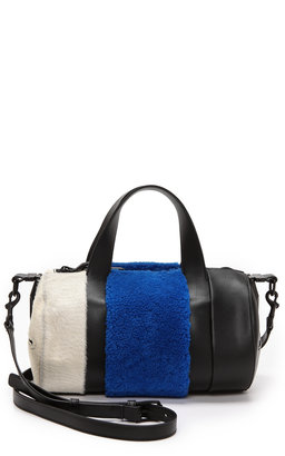 Opening Ceremony Syd Small Satchel with Haircalf & Lamb Fur