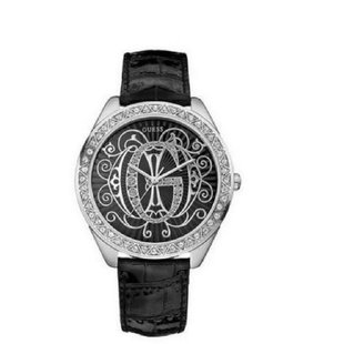 GUESS GUESS? Women's W85040L1 Leather Strap Watch