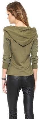 Free People Clementine Lace Inset Hoodie