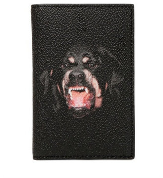 Givenchy Rottweiler Faux Leather Card Holder