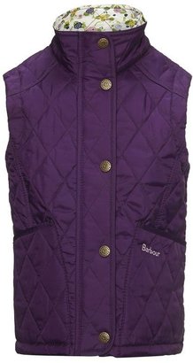 Barbour Girls Glencove quilted gilet with floral lining