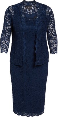 Alex Evenings Lace Cocktail Dress with Jacket