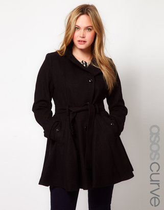 ASOS CURVE Fit And Flare Coat
