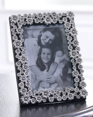 L'OBJET 8" x 10" Platinum-Plated Pearl Flower Frame
